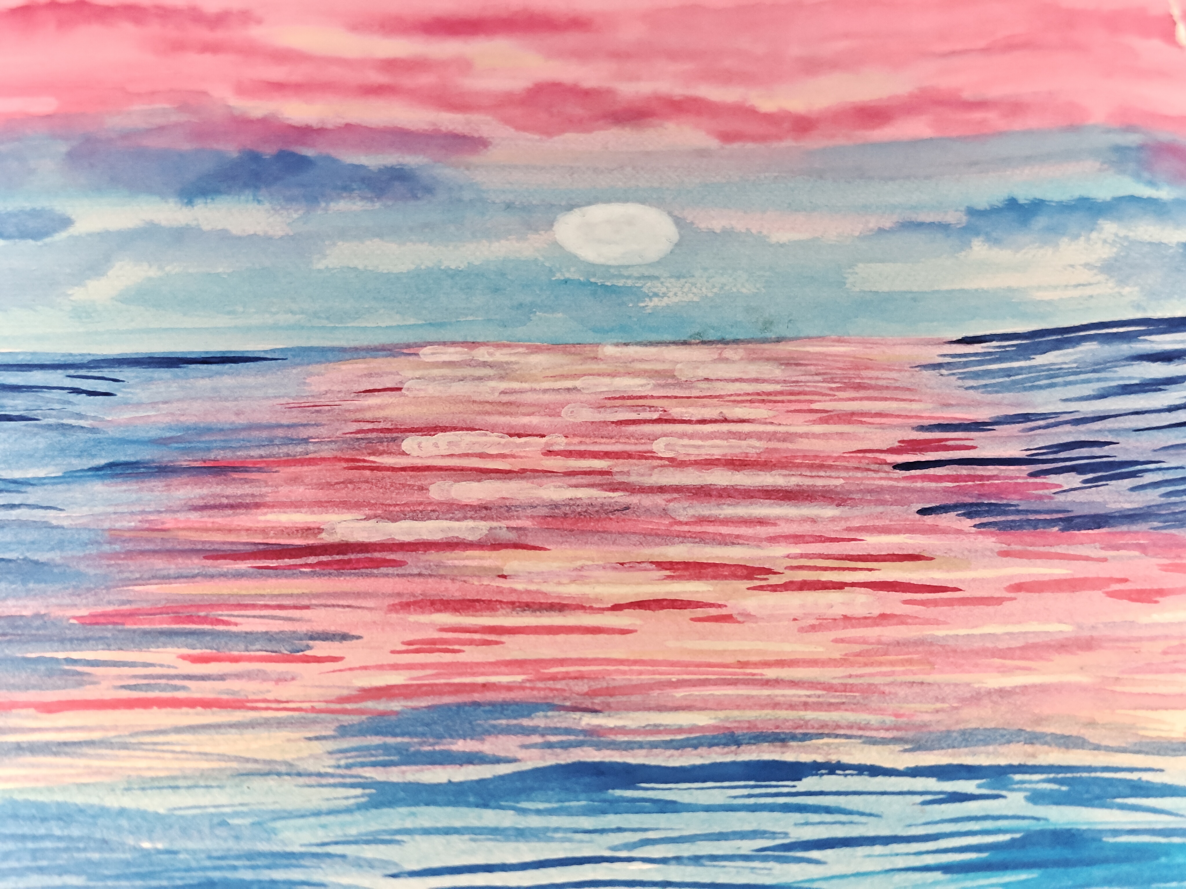 Original abstract landscape painting